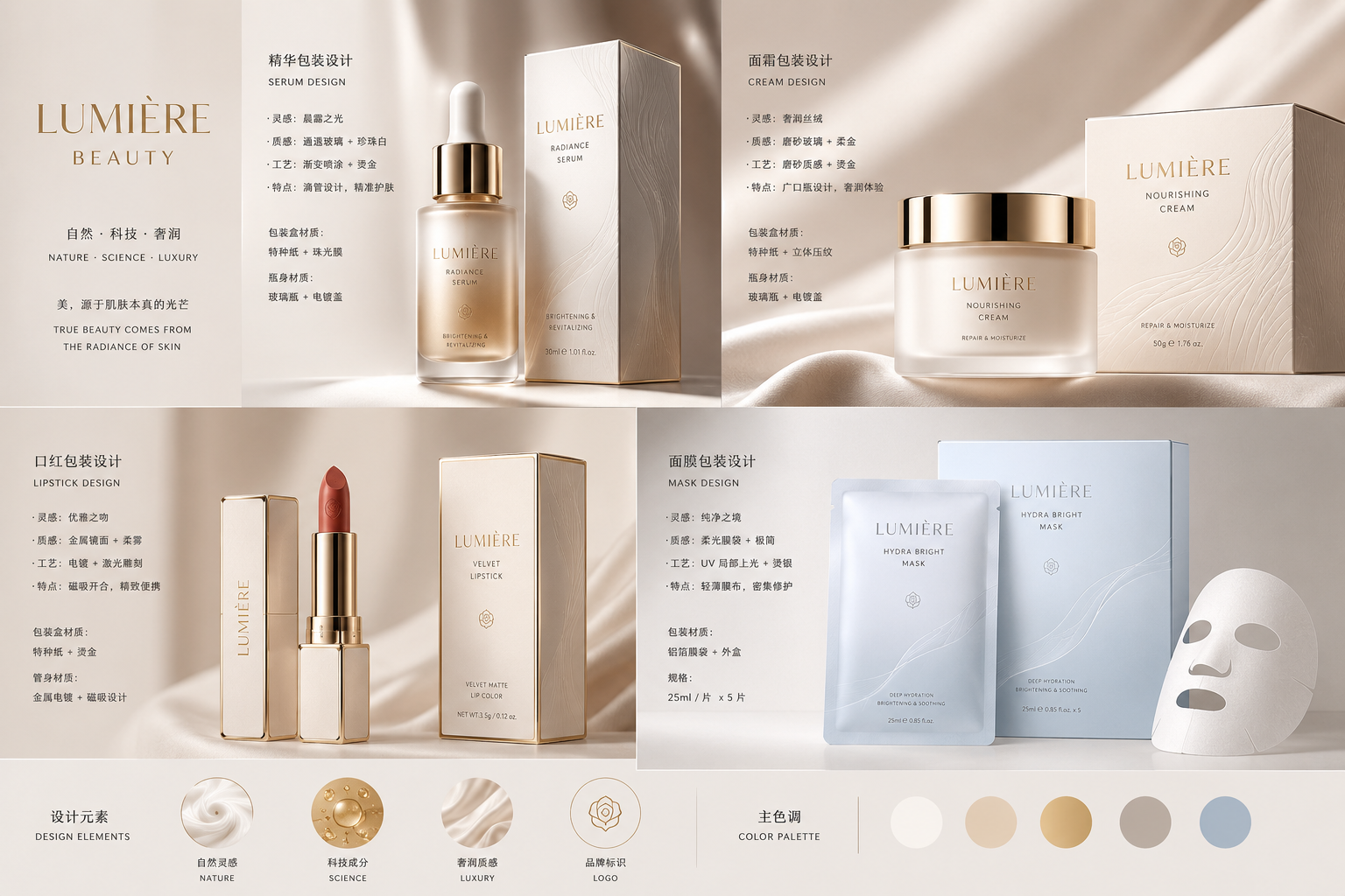 美妆护肤包装产品图